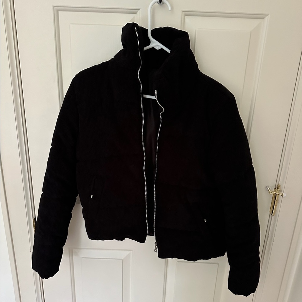 Black bomber jacket
